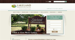 Desktop Screenshot of lakelandrehabandhealthctr.com